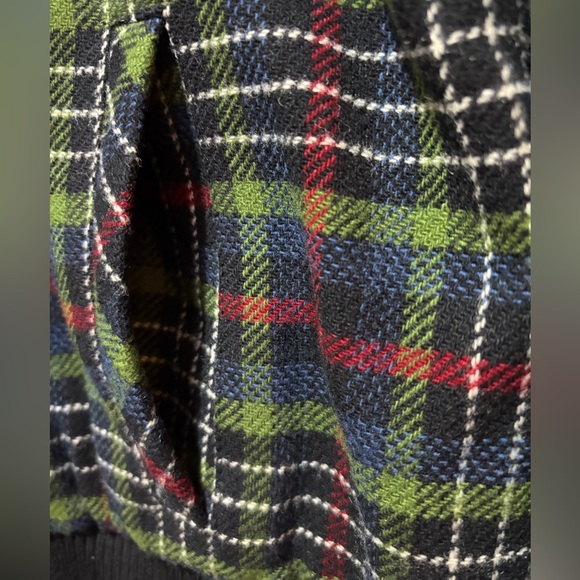 Vintage Pendleton Bomber Jacket Women's Small Tartan Plaid 100% Wool Christmas - Picture 4 of 8